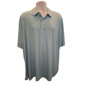 Callaway OptiDri Short Sleeve Polo Shirt  Mens XXL Blue Breathable Fabric Golf